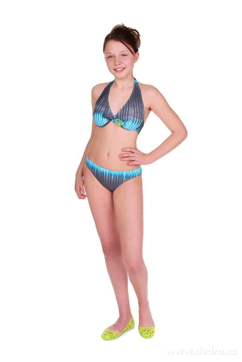 KATTY 3 dílný komplet, plavky a vzdušné letní šaty | Dďtské plavky | Grand Móda