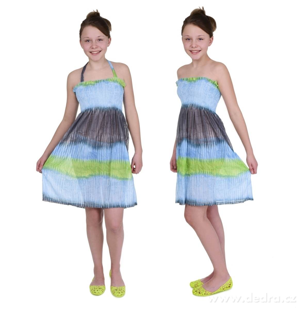 KATTY 3 dílný komplet, plavky a vzdušné letní šaty – náhled 3 | Grand Móda