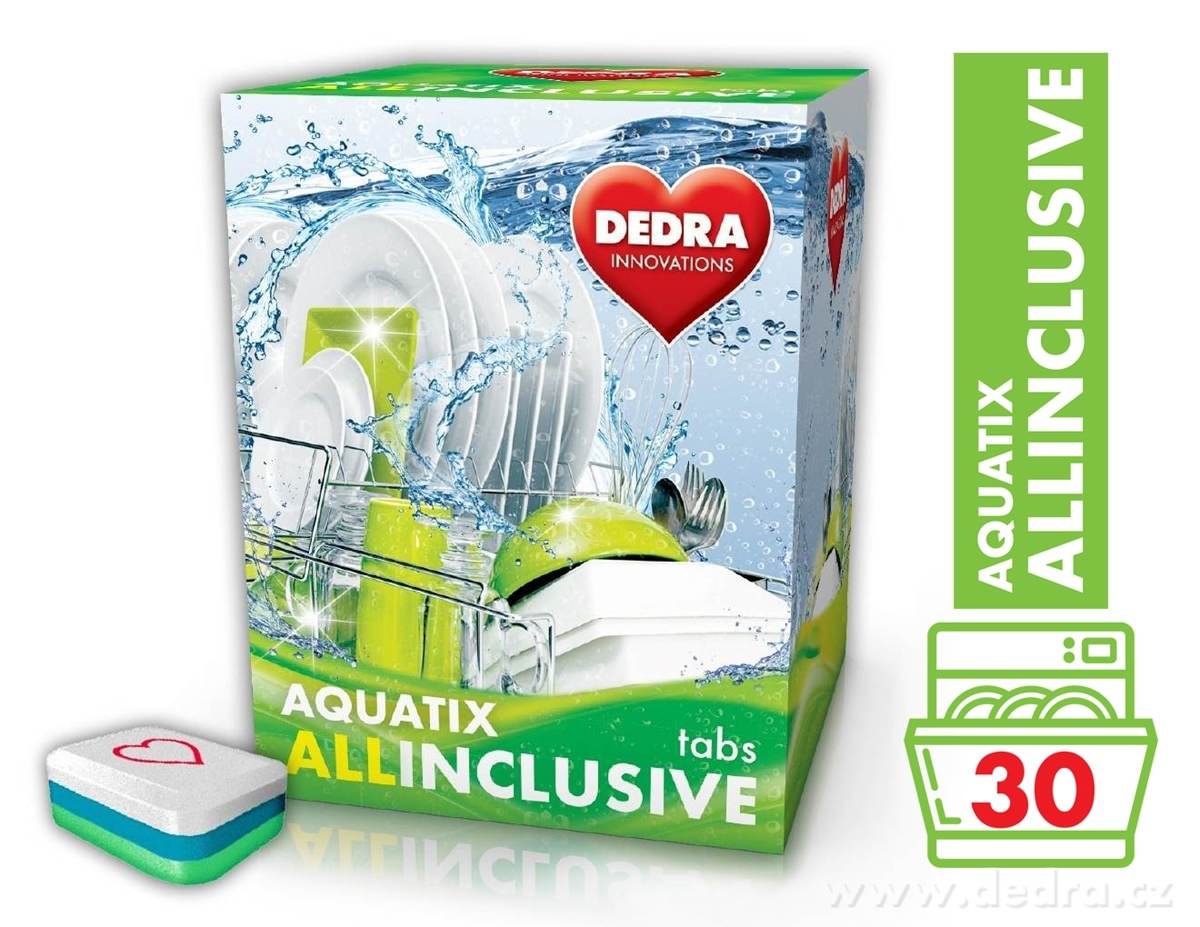AQUATIX ALLINCLUSIVE multifunkční tablety do myčky 30 TABS | Mytí v myčce | Grand Móda