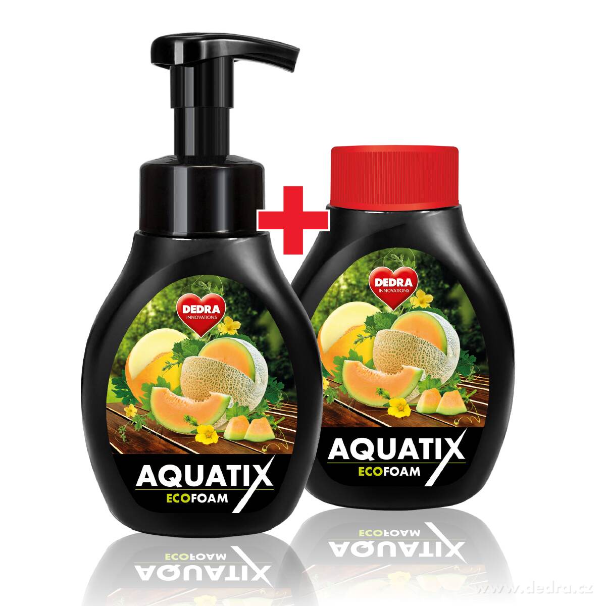 2× AQUATIX, Aktivní pěna na nádobí, MELOUN, 2× 300 ml | Pďny na nádobí | Grand Móda