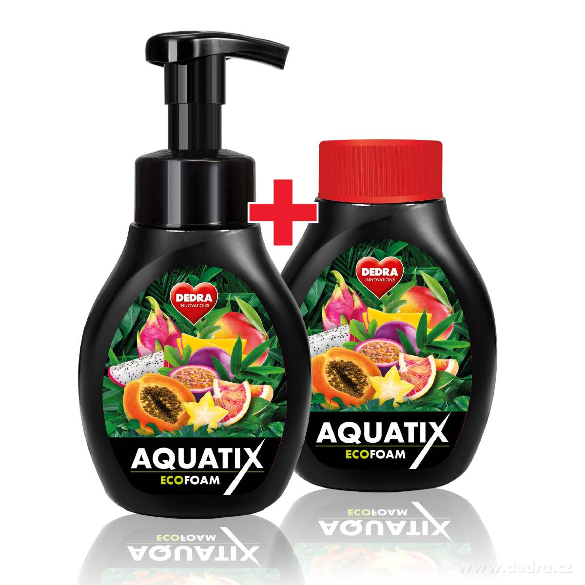 2× AQUATIX, Aktivní pěna na nádobí, OVOCNÉ SMOOTHIE, 2× 300 ml | Pďny na nádobí | Grand Móda