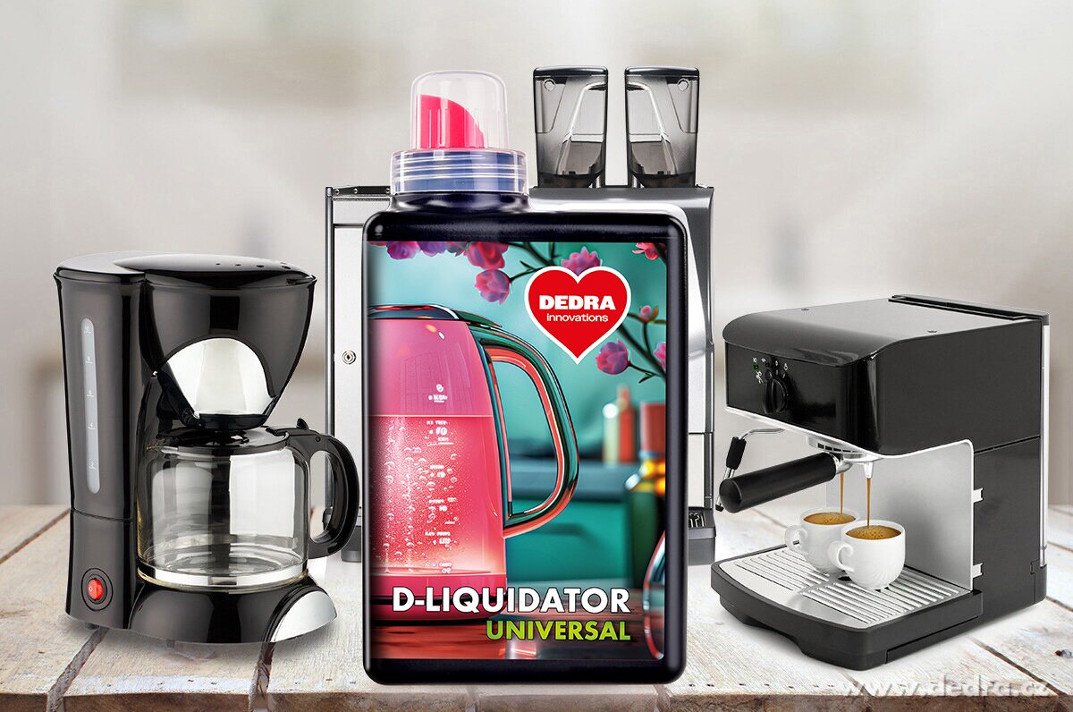 2├Ś D-LIQUIDATOR universal | Odstra┼łova─Ź vodn├şho kamene do spot┼Öebi─Ź┼» | ECO koncentr├ít | 2 ├Ś 500 ml - obr├ízek 3 | Konvice a k├ívovary | Grand M├│da