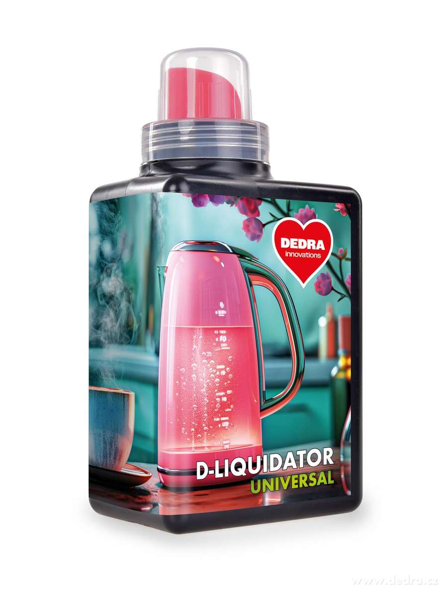 D-LIQUIDATOR universal | Odstra┼łova─Ź vodn├şho kamene do spot┼Öebi─Ź┼» | ECO koncentr├ít | 500ÔÇ»ml - obr├ízek 3 | Konvice a k├ívovary | Grand M├│da