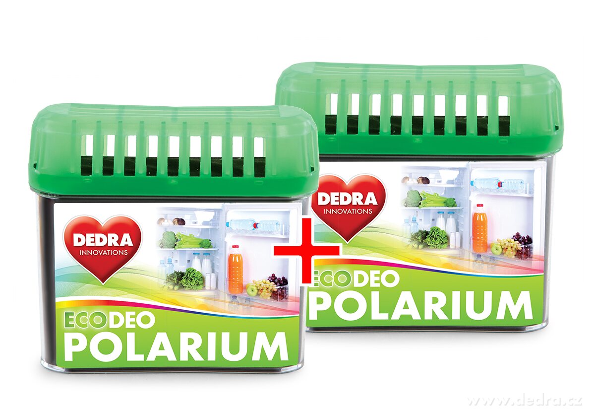 1+1 ZDARMA, POLARIUM DEO, Pohlcovač pachů do lednice, 2× 70 g – náhled 5 | Grand Móda