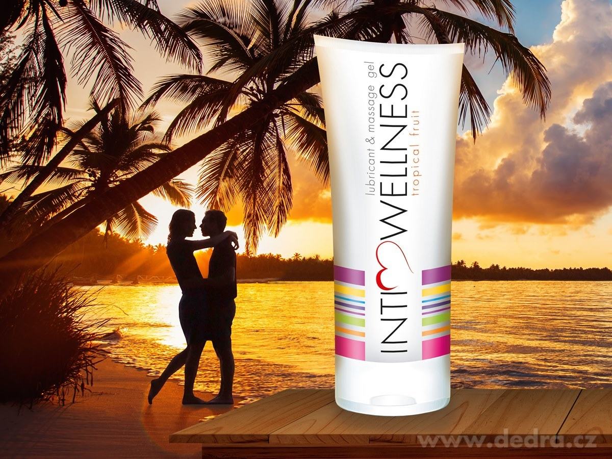 INTIMWELLNESS®, Lubrikační a masážní gel s vůní tropického ovoce, 200 ml – náhled 3 | Grand Móda