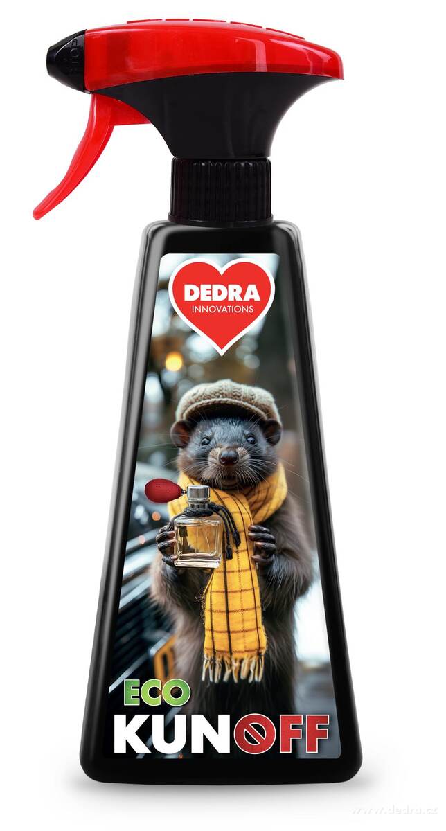 KUNOFF, Přírodní odpuzovač kun s geraniolem, účinná ochrana motoru & půdy, 500 ml | Repelenty & spol. ­čŽč | Grand Móda