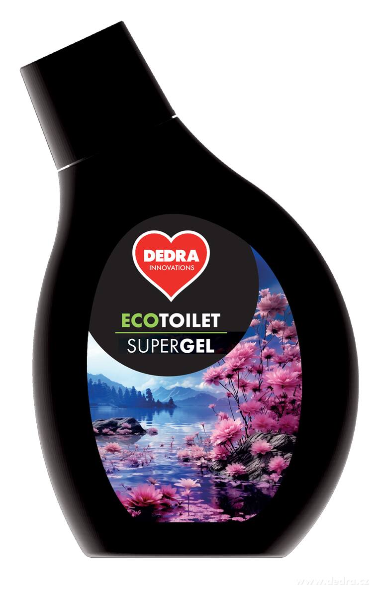SUPERGEL WC, hustý gel na WC, bidety & pisoáry, vůně ALPINE FRESH, ECOTOILET, 500 ml