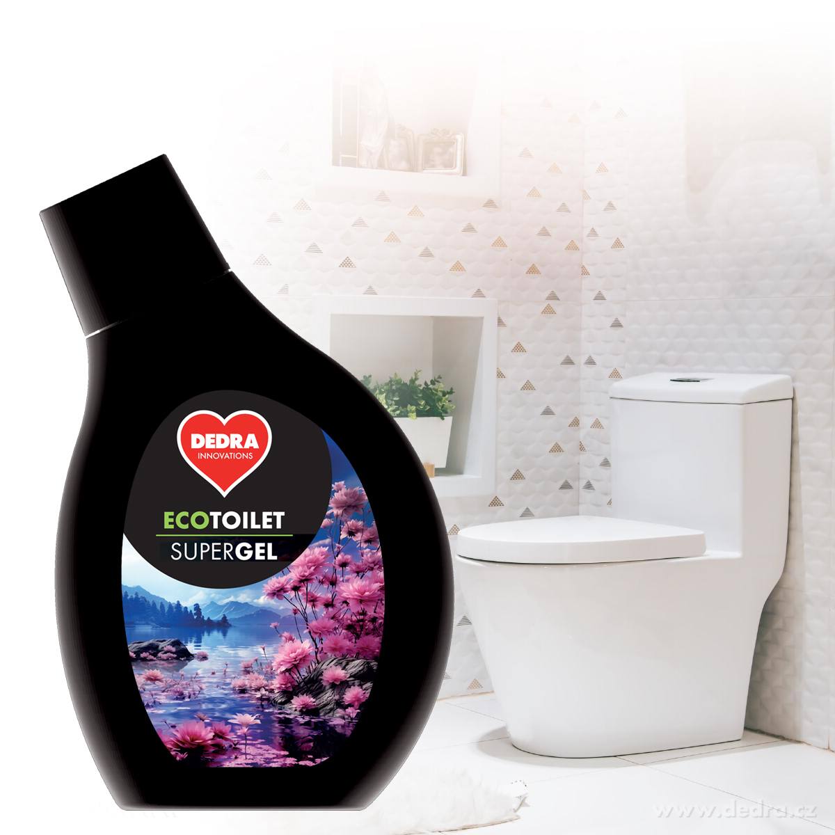 SUPERGEL WC, hustý gel na WC, bidety & pisoáry, vůně ALPINE FRESH, ECOTOILET, 500 ml – náhled 2 | Grand Móda