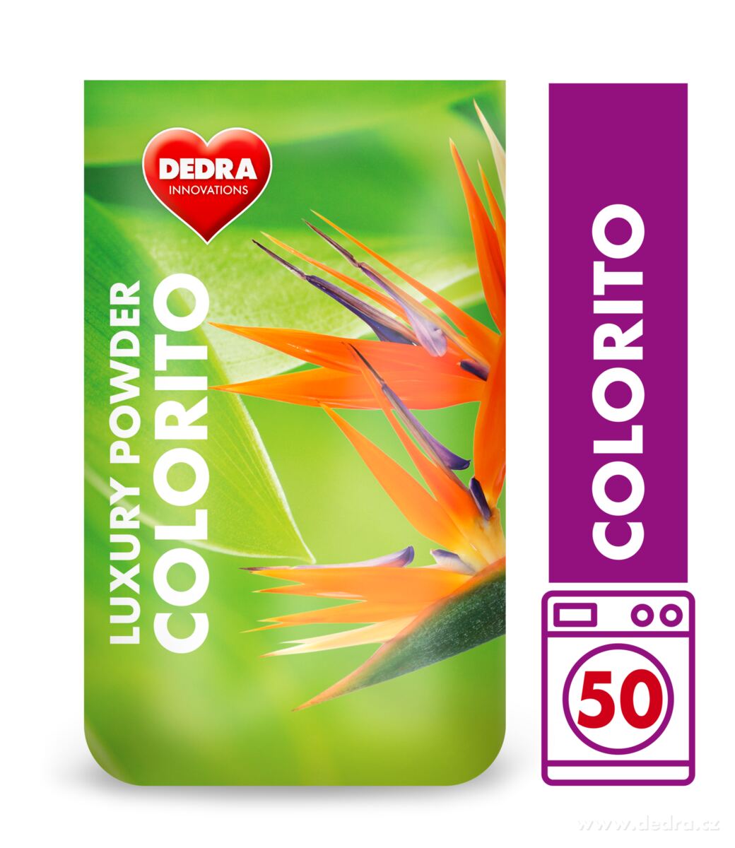 COLORITO prací prášek na barevné prádlo, koncetrovaný, v obalu GREENPACK | Barevné a černé prádlo | Grand Móda