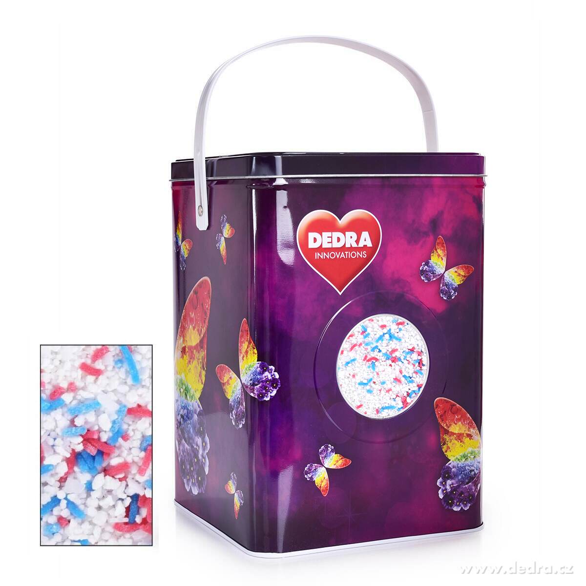 COLORITO, Prací prášek na barevné prádlo, zářivé barvy & enzymy, ECORAPID, 90 praní + dóza zdarma