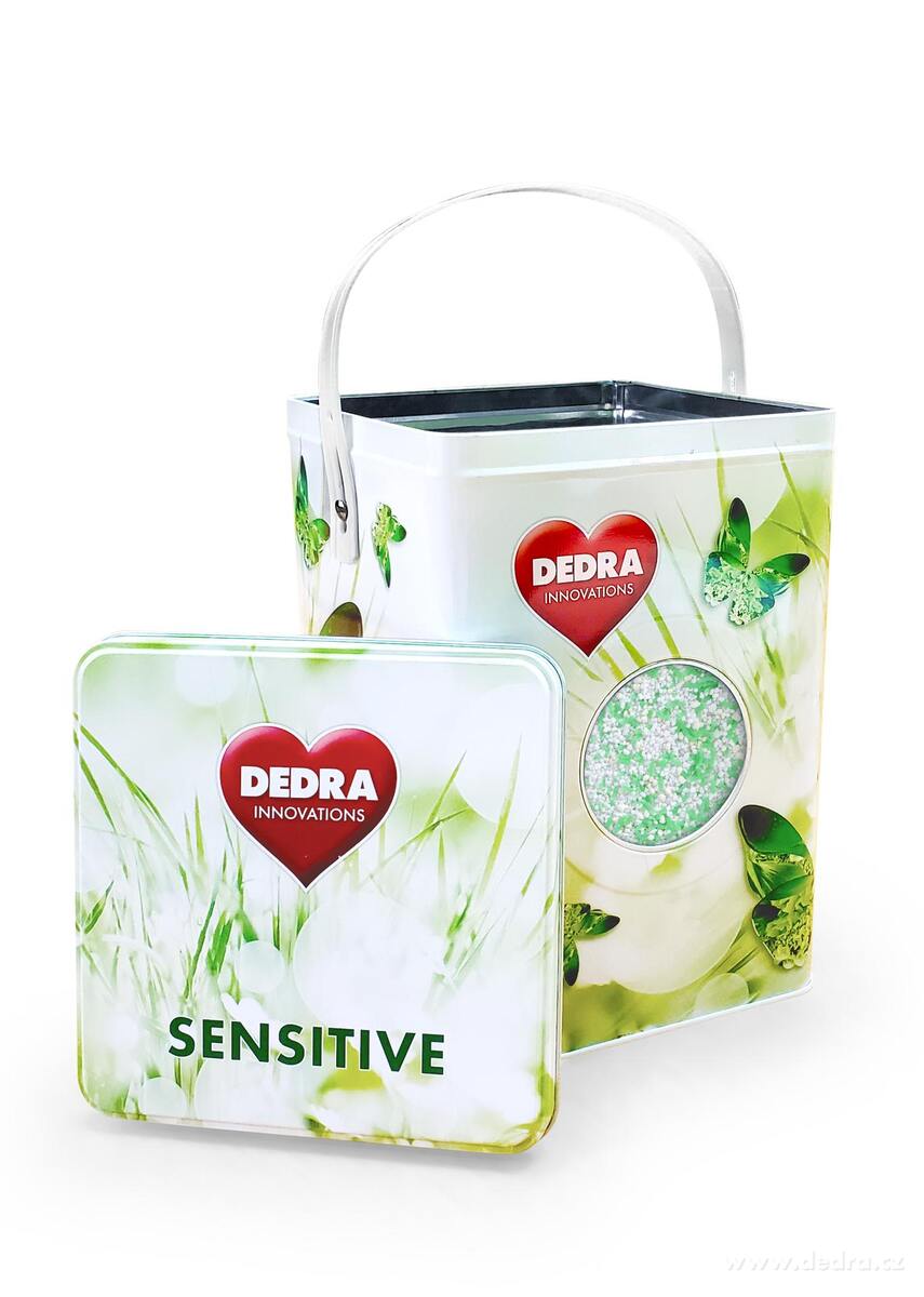 SENSITIVE, Prací prášek pro citlivou pokožku & miminka + kovová dóza zdarma, 90 praní – náhled 2 | Grand Móda